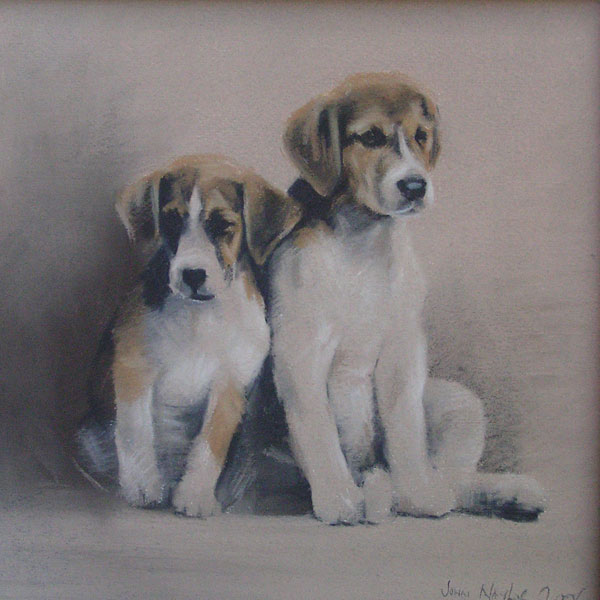 Foxhound Pups - Giclée Print